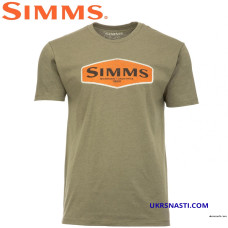 Футболка Simms Logo Frame T-Shirt Military Heather